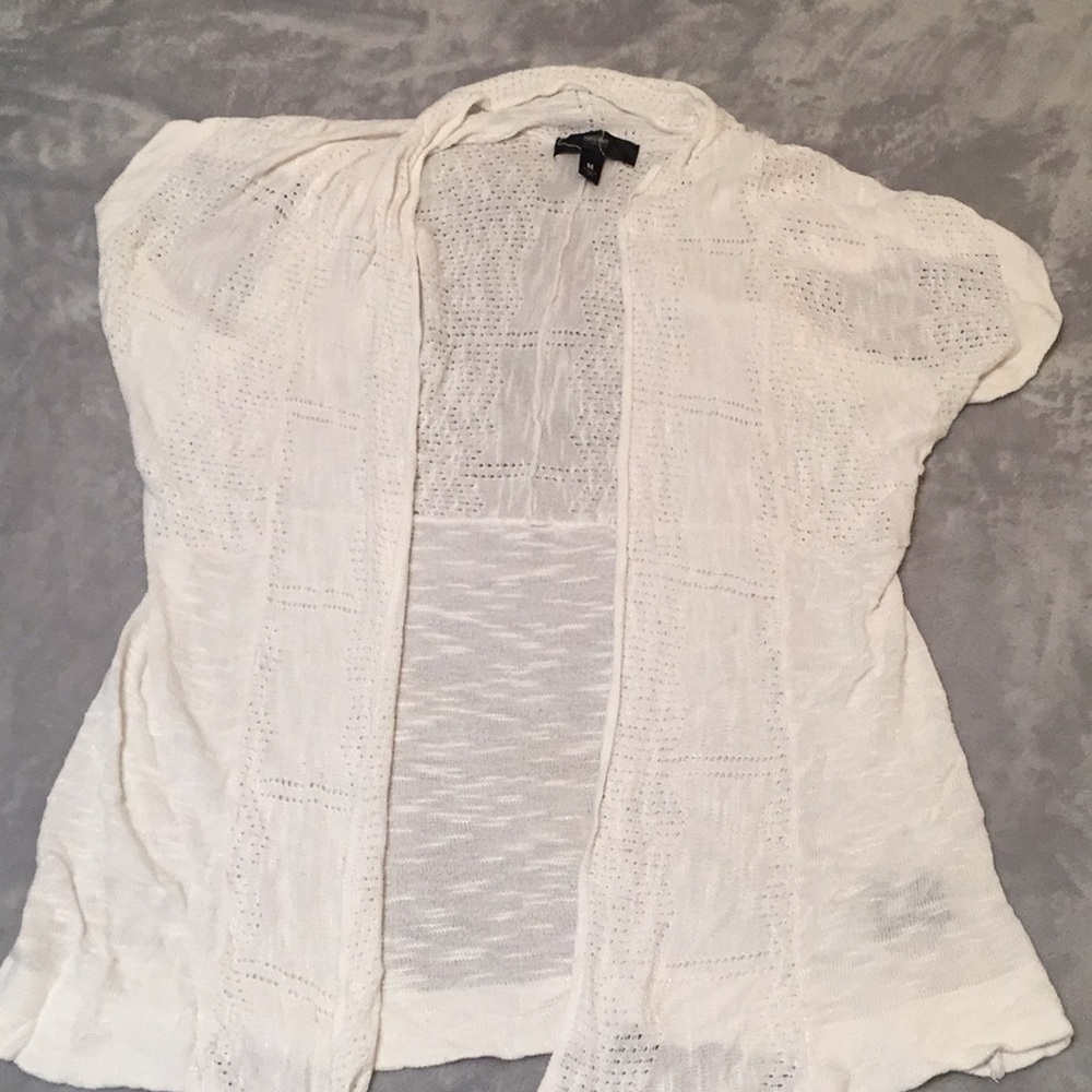 White cardigan